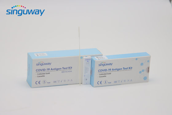 Kit Tes Antigen Hidung Cepat Koloid Emas Presisi Tinggi Digunakan di Rumah