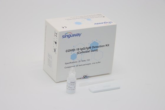 Kaset Plastik Kit Uji Antibodi Cepat 5 ~ 15 Menit Uji Mandiri ODM