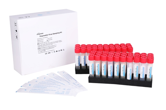 7ml Saliva Sample Koleksi Kit Virus Transport Medium Nasal Lisan Mengusap Culture Tabung