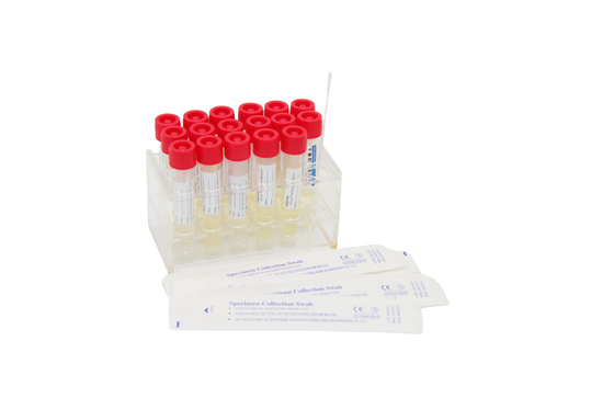 Kit Pengambilan Sampel Virus Sekali Pakai Mengusap Sel Nasofaring Tabung Pengumpul Spesimen 3mL
