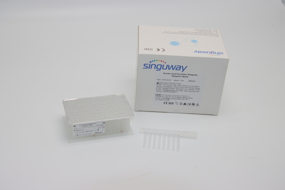 48 Sampel virus dNA Kit Ekstraksi Asam Nukleat Metode Manik Magnetik ISO13485