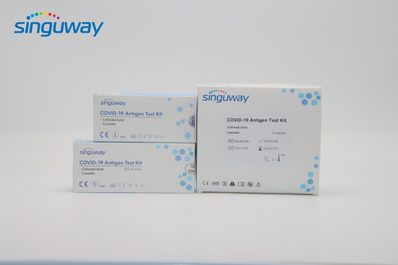 Kit Uji Diri Antigen Cepat PCR Kualitatif 99,4% Spesifisitas Reaksi Cepat