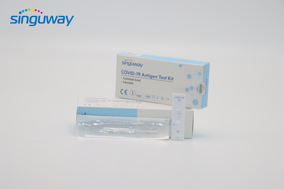 CE Coronavirus Ag Antigen Cepat Tes Kaset Mengusap Tes Pribadi Nyaman