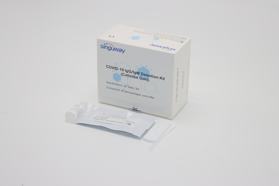 Metode Koloid Emas 1 Langkah Kaset Kit Tes Antibodi Cepat