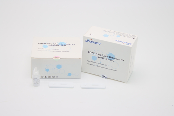 Satu Langkah 15 Menit Kit Tes Cepat Antibodi Eropa Disetujui Kaset Tes Igm ISO9001