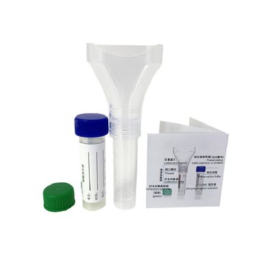 Nasopharyngeal Nose Mengusap Sekali pakai Virus Sampling Kit Koleksi Spesimen Saliva 5ml